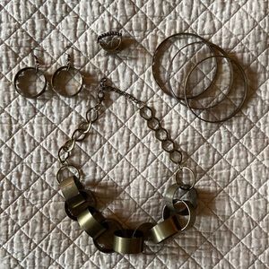 Jewelry Set- Necklace, Earrings, Bracelets and Ring